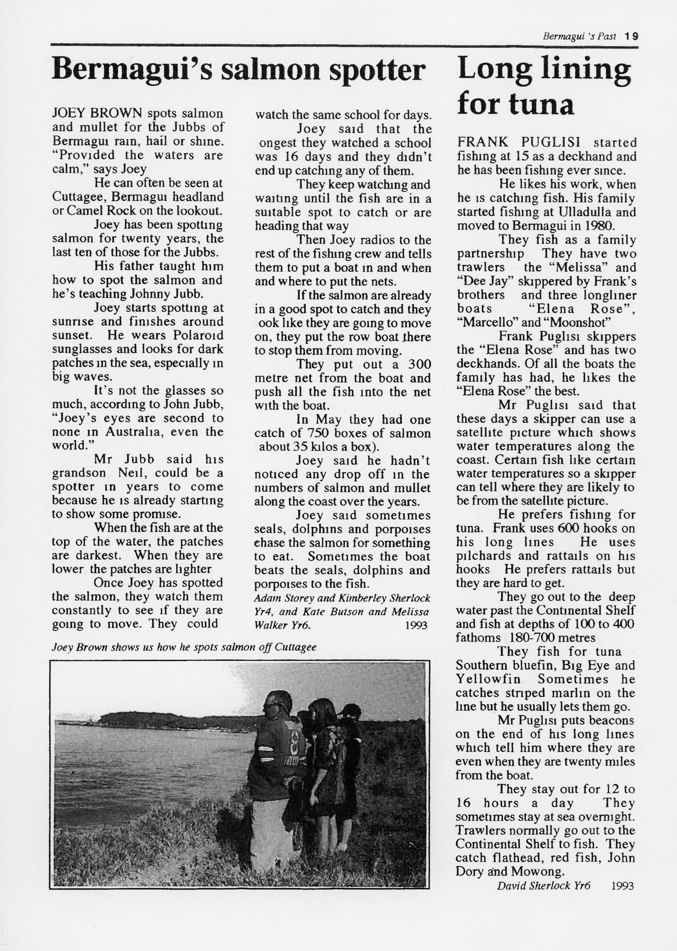 Bermagui's Salmon Spotter